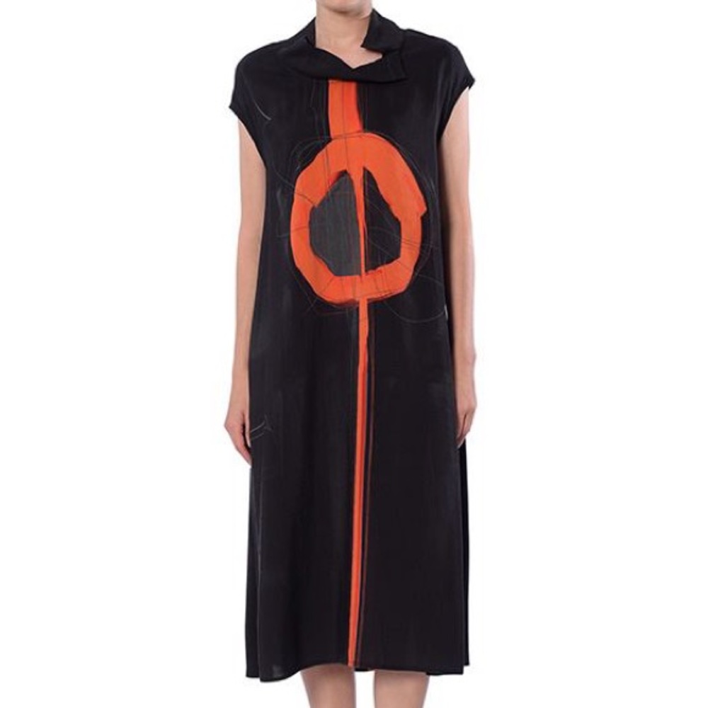 Crea Concept dress with hand painted female symbol